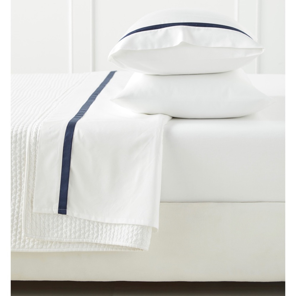 NWT Serena & Lily Twin Border Frame sheet set